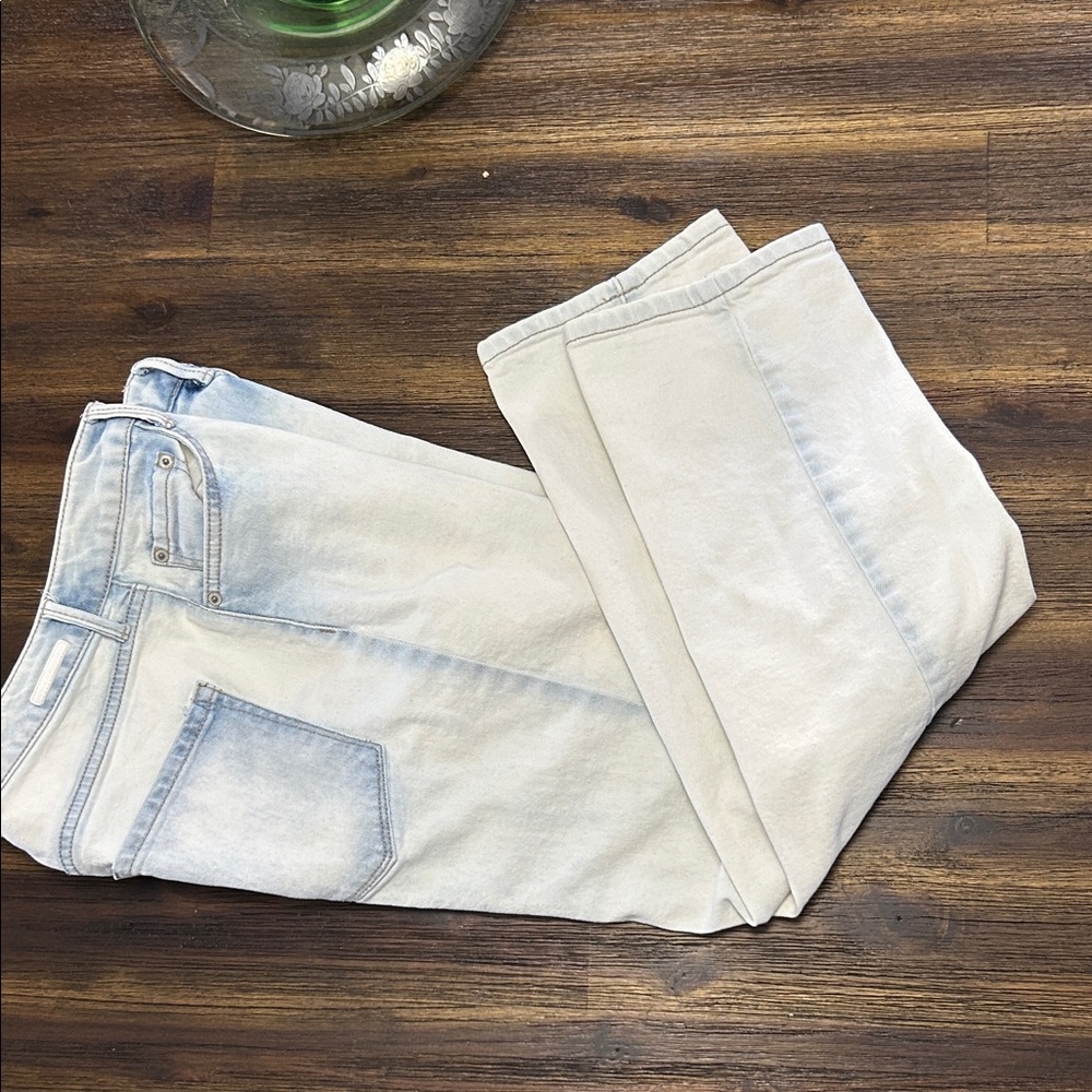 Jessica Simpson Light Blue Wash Straight Leg Jeans Button Fly